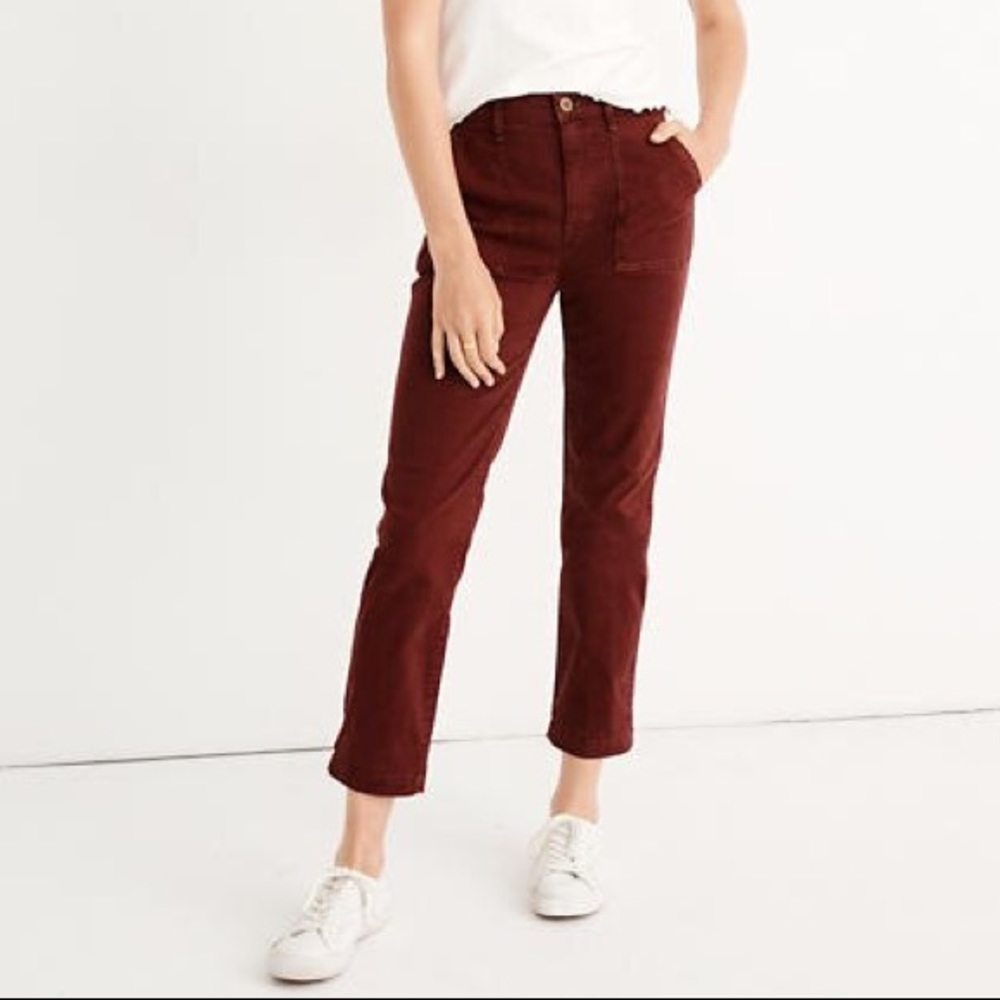 Madewell Stovetop Fatigue Crop Pants